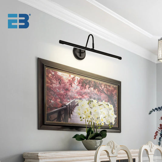 Ebuybest Led Wall Lamp Modern Black Bathroom Mirror