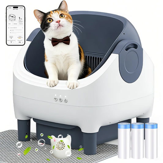 Mihtrov 80l Semi-Closed Smart Cat Litter Box Fully