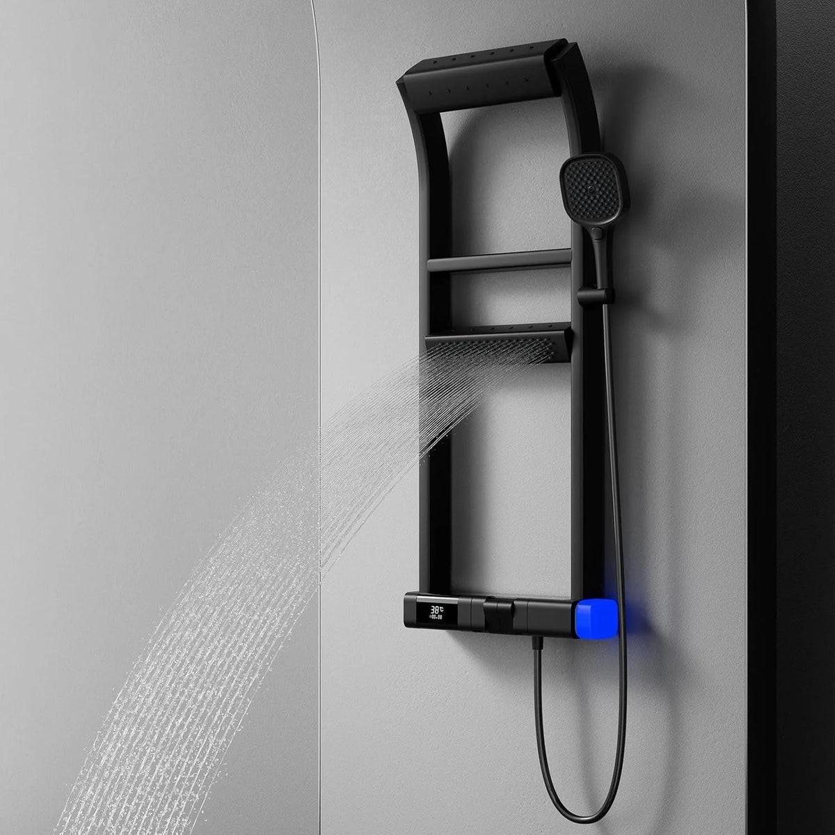 Multi-Function Shower System Bathroom Wall Mounted Thermostatic
