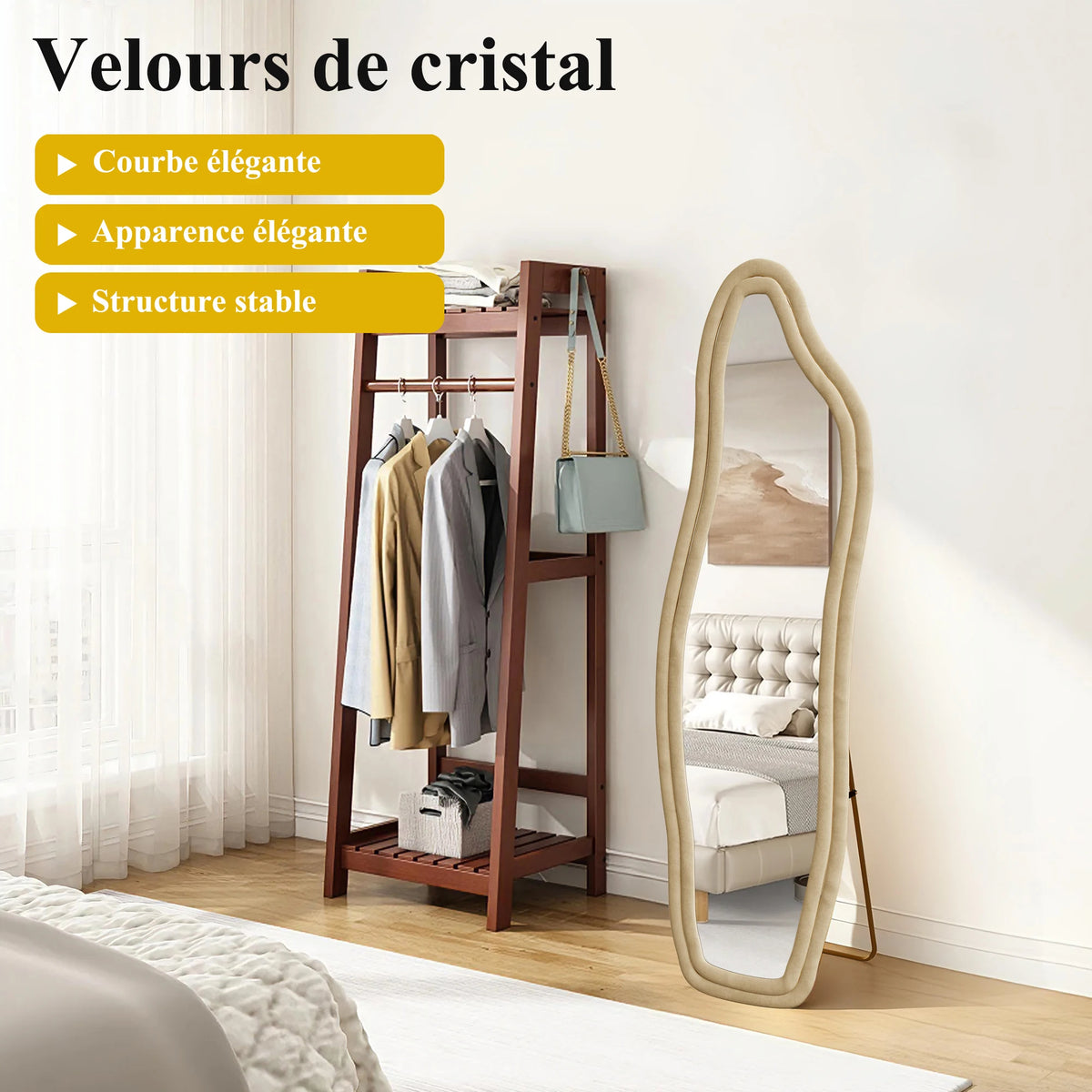 140 45 Cm Irregular Wavy Full Length Mirror