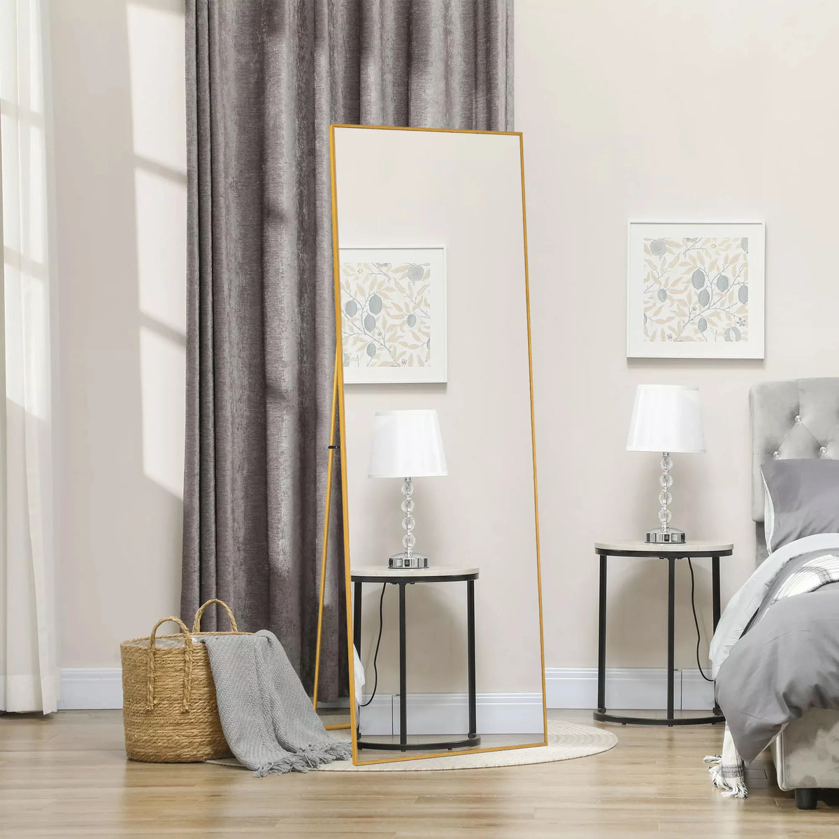 Comanlai Arched Full-Length Mirror Dressing Mirror 164 54