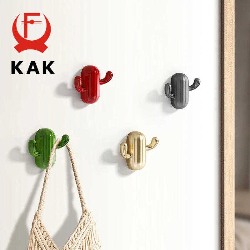Kak Cartoon Cactus Cloth Hook Hangers Kids Room