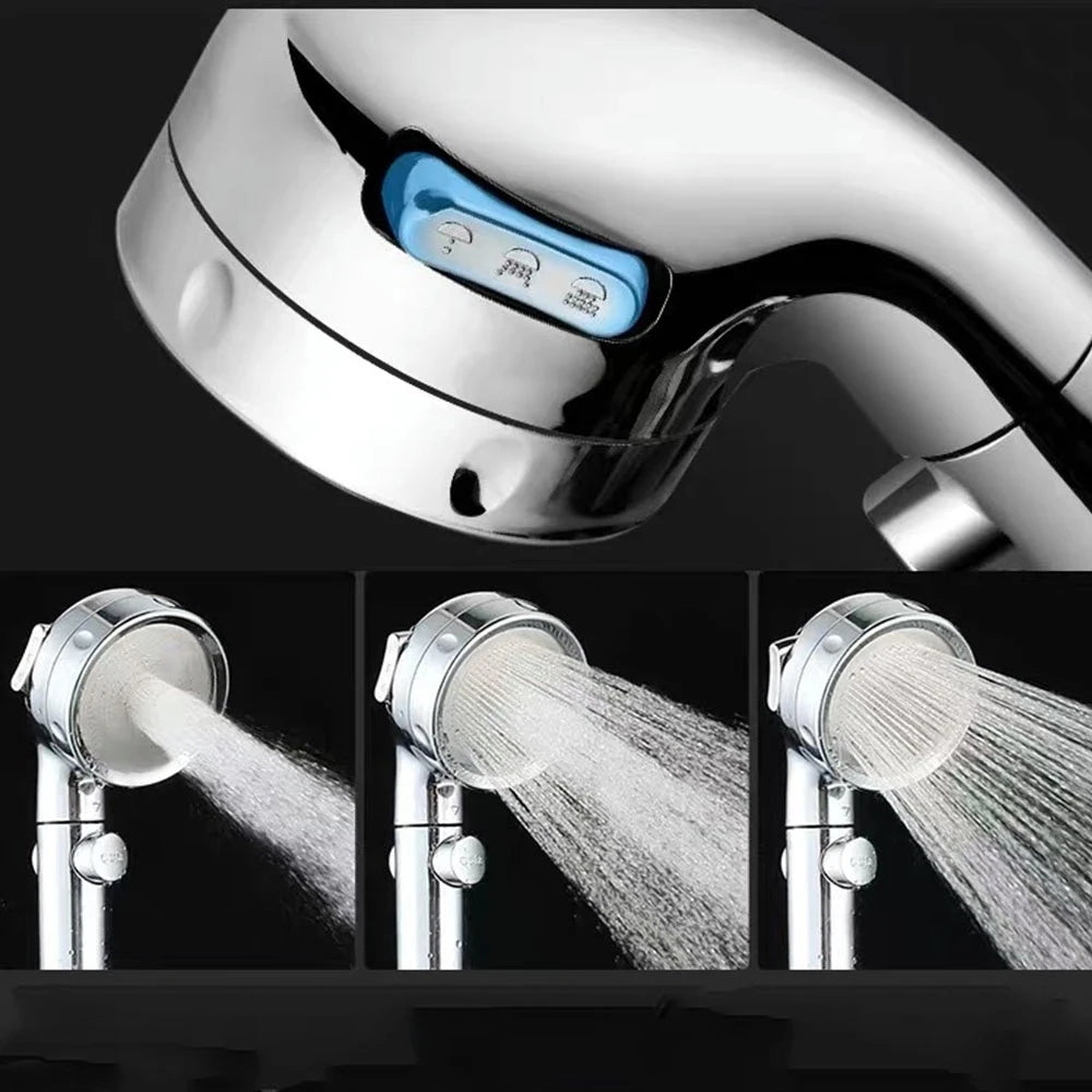High Pressure Shower Head On/Off Pause Switch Modes