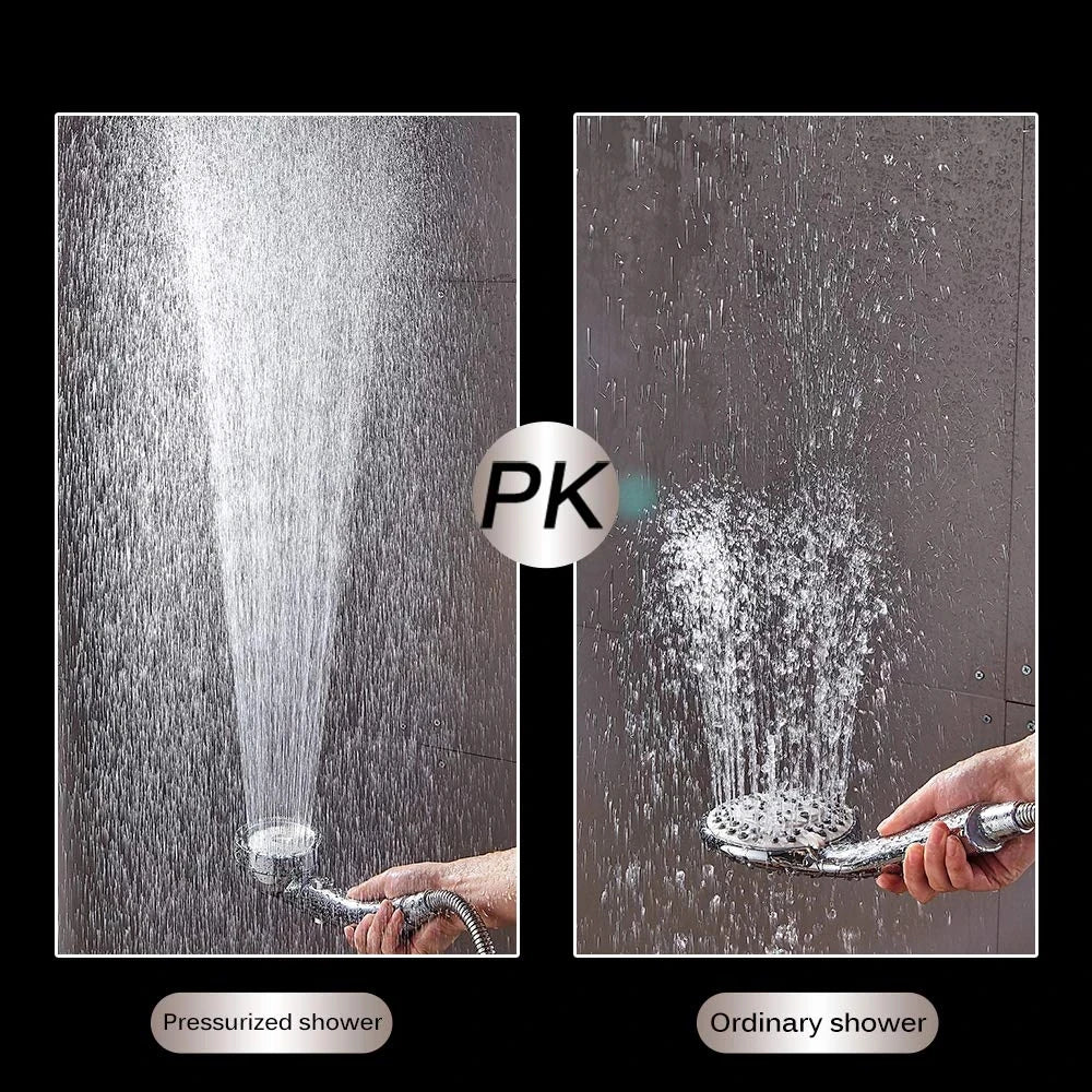 High Pressure Shower Head On/Off Pause Switch Modes