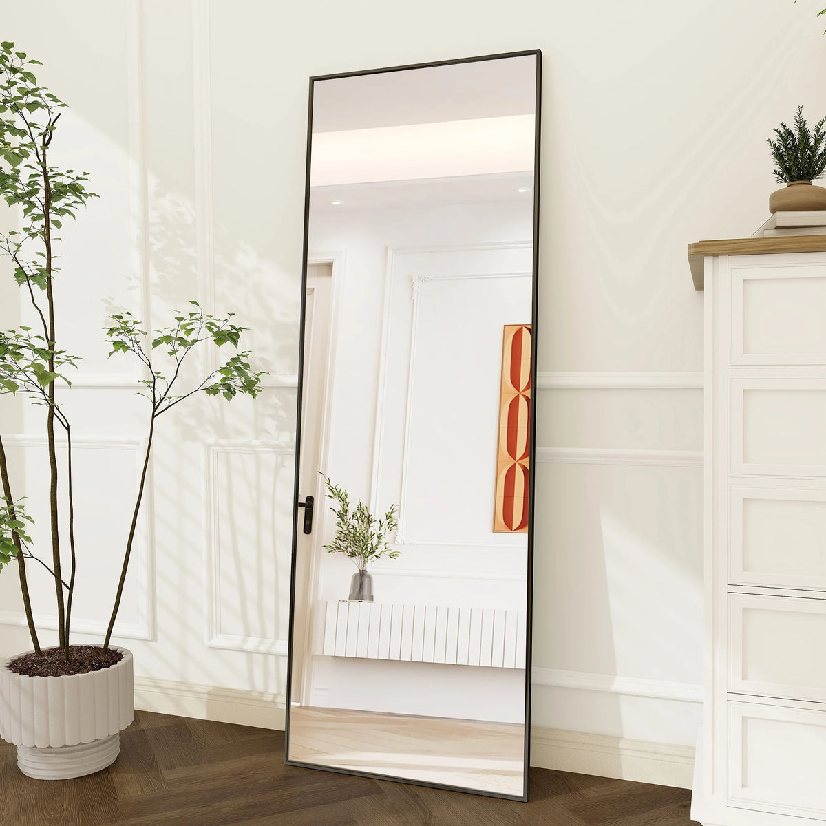 Comanlai Arched Full-Length Mirror Dressing Mirror 164 54