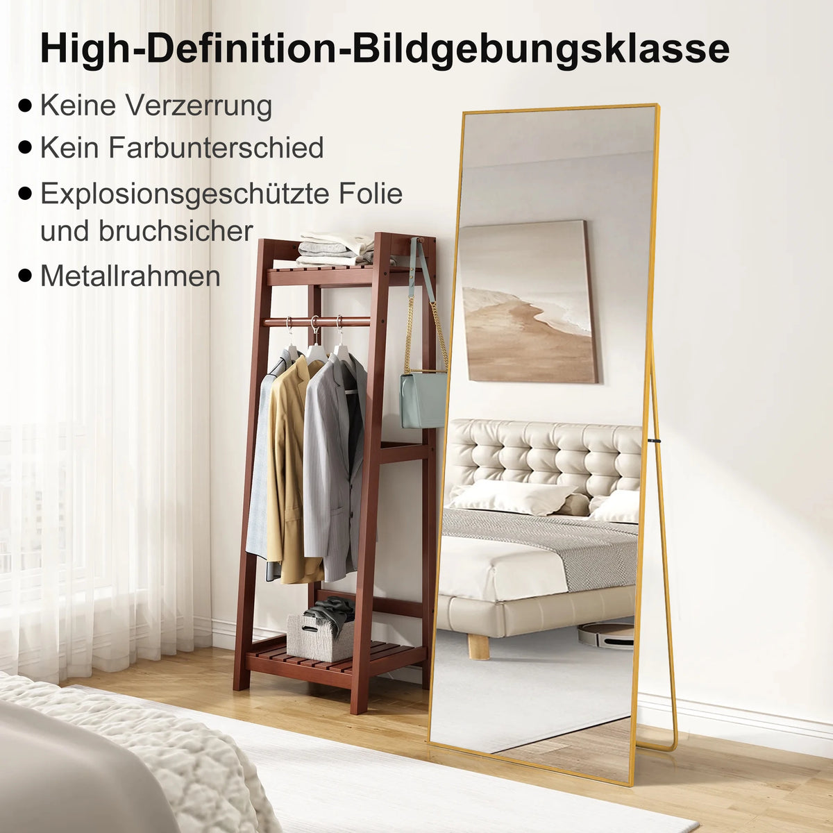 Anajqaqia 164-177cm Full-Length Mirror Rectangle Floor Standing