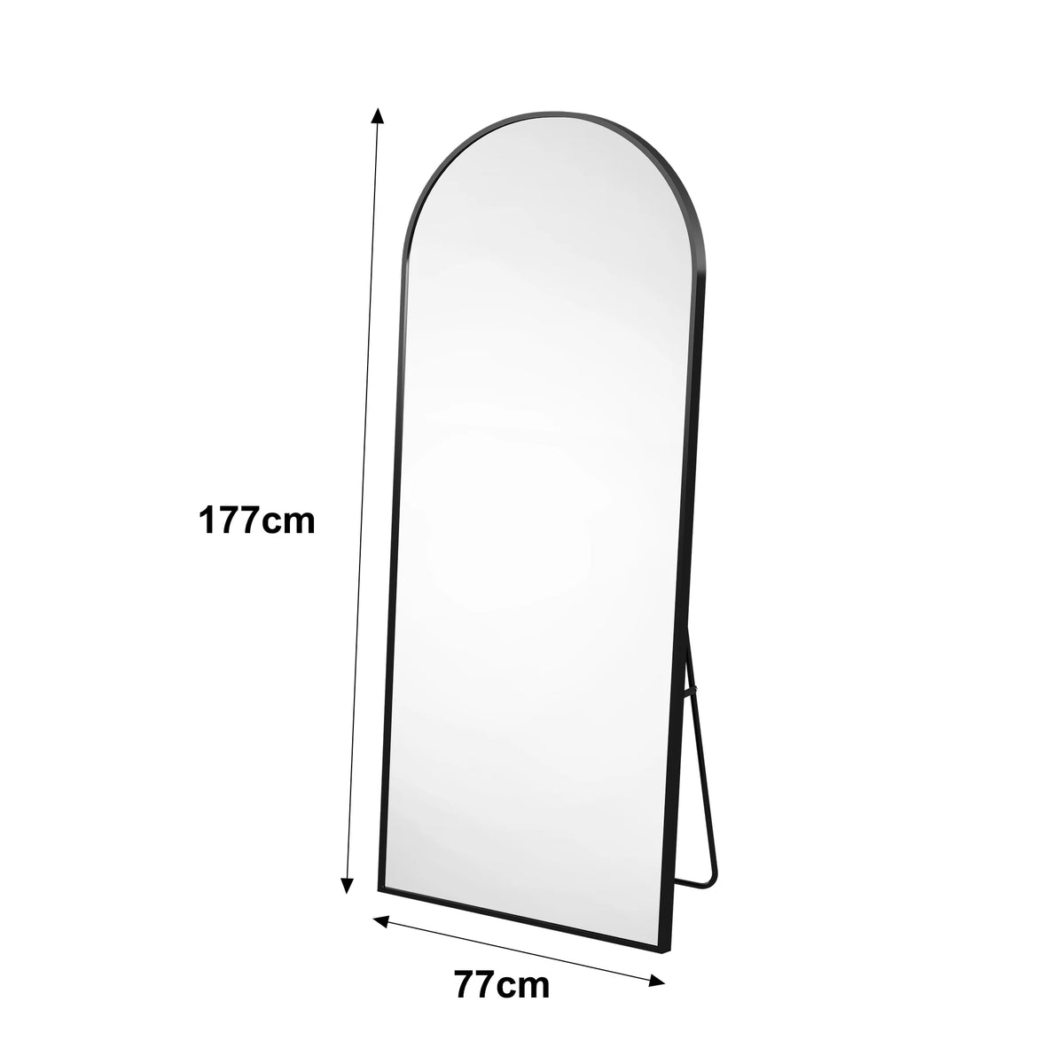 Comanlai Arched Full-Length Mirror Dressing Mirror 164 54