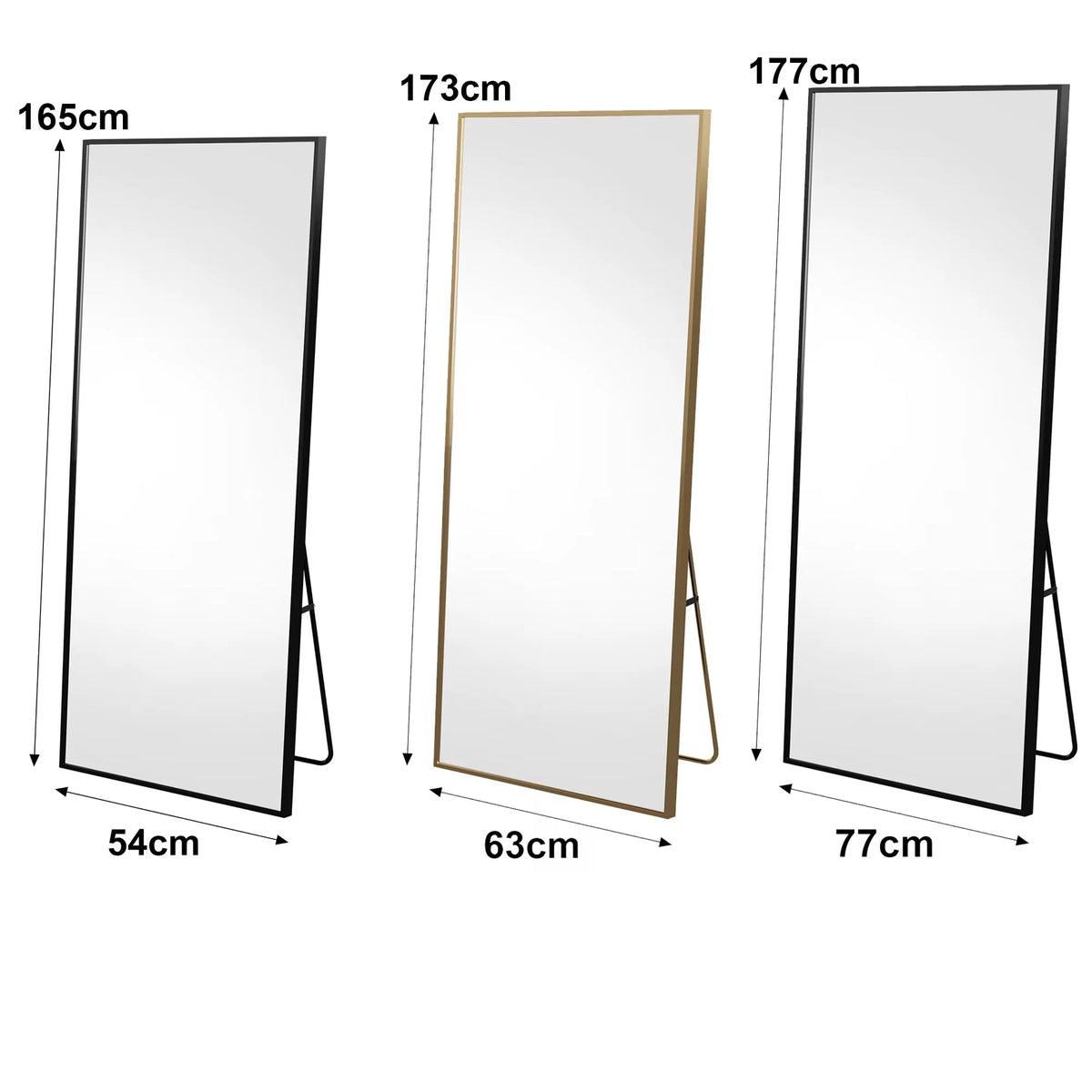 Anajqaqia 164-177cm Full-Length Mirror Rectangle Floor Standing