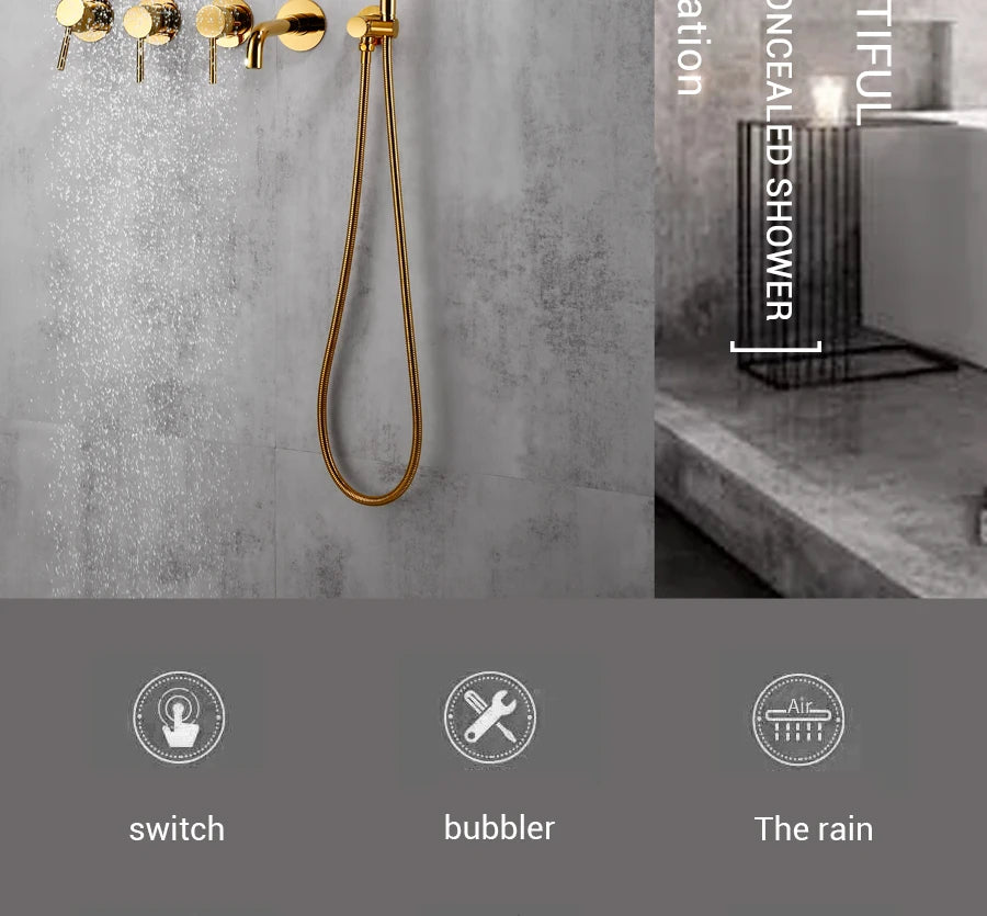 Bathroom Shower Faucet Bathroom Mixer Tap Bathtub Brass