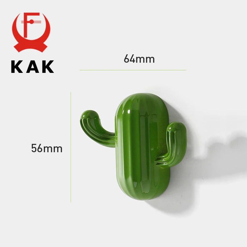 Kak Cartoon Cactus Cloth Hook Hangers Kids Room