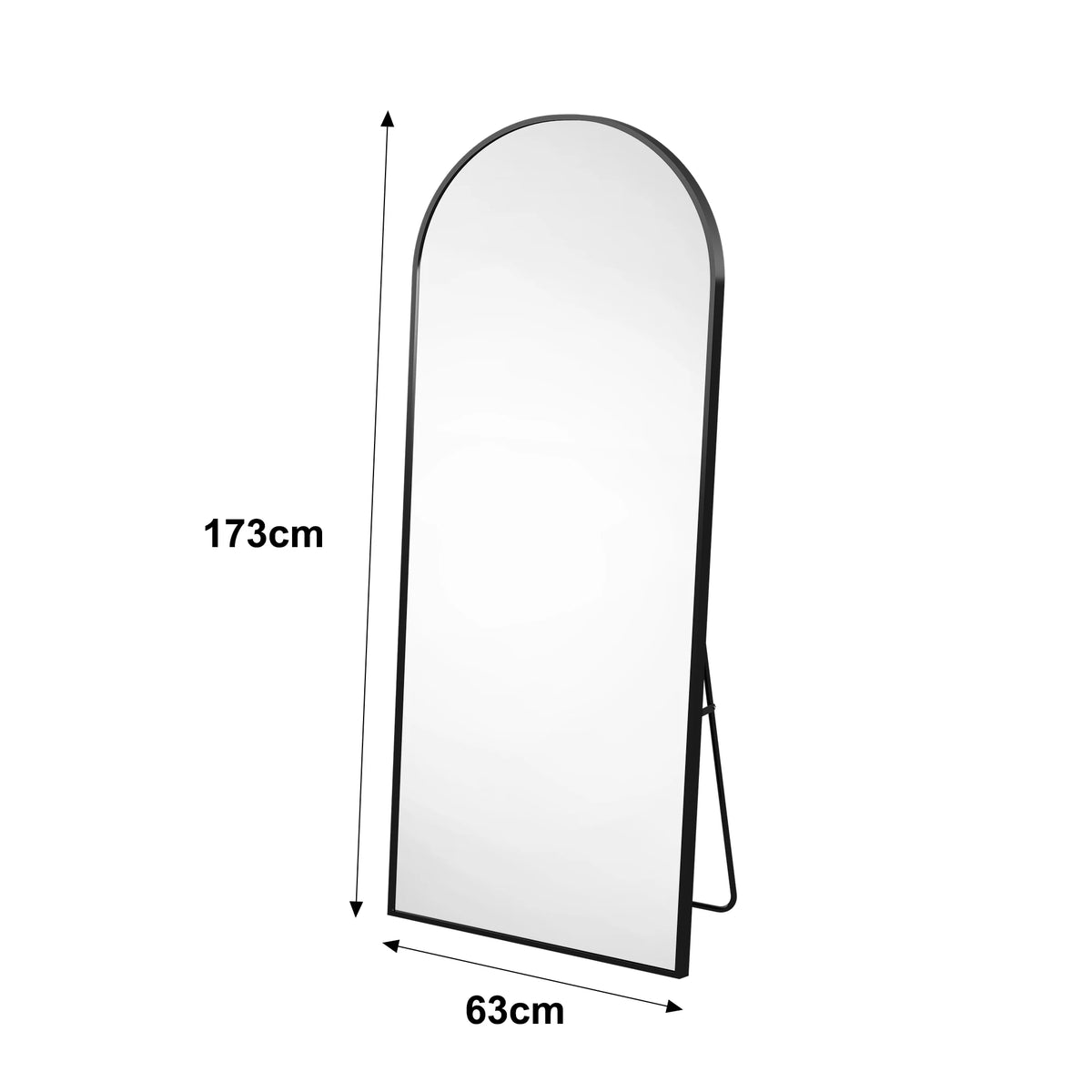 Comanlai Arched Full-Length Mirror Dressing Mirror 164 54