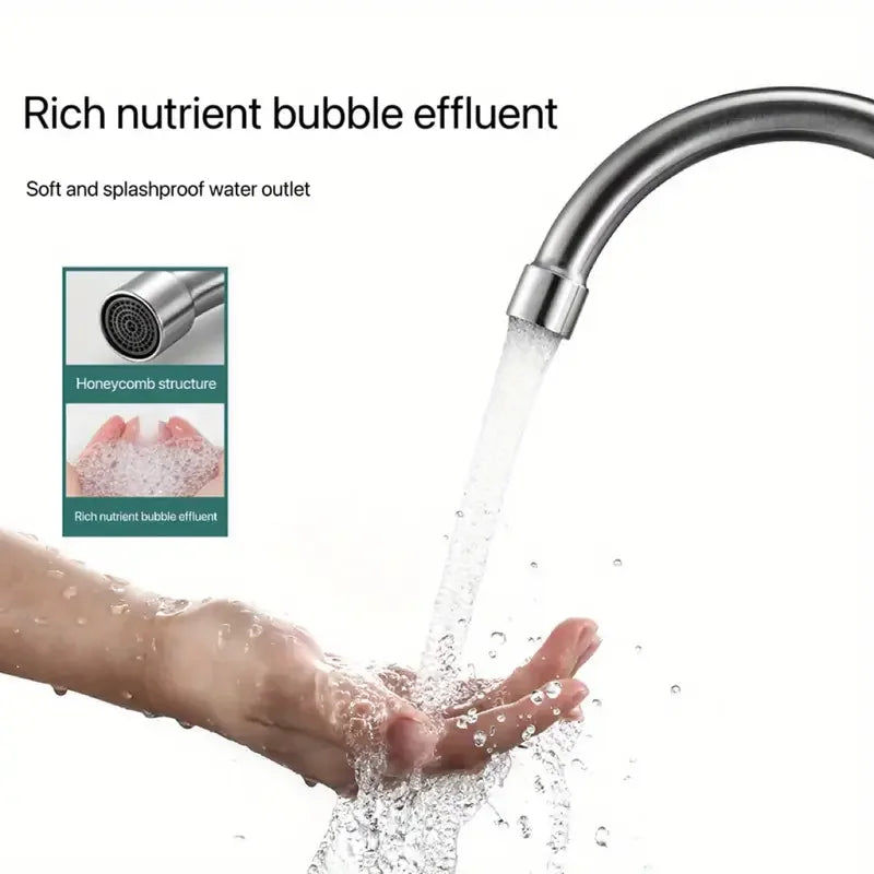 360 Rotatable & Cold Sink Faucet Large Bend
