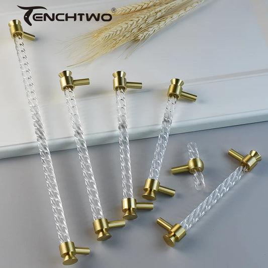 Tenchtwo Crystal Furniture Handles Wardrobes Bathroom Cabinet