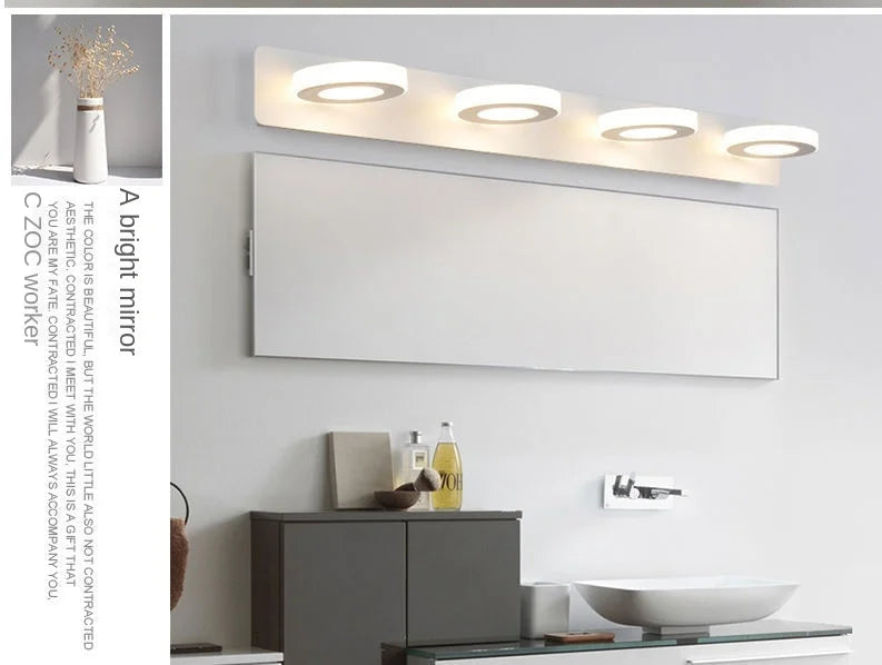 Bathroom Mirror Front Wall Sconce Lamp Led Cloakroom