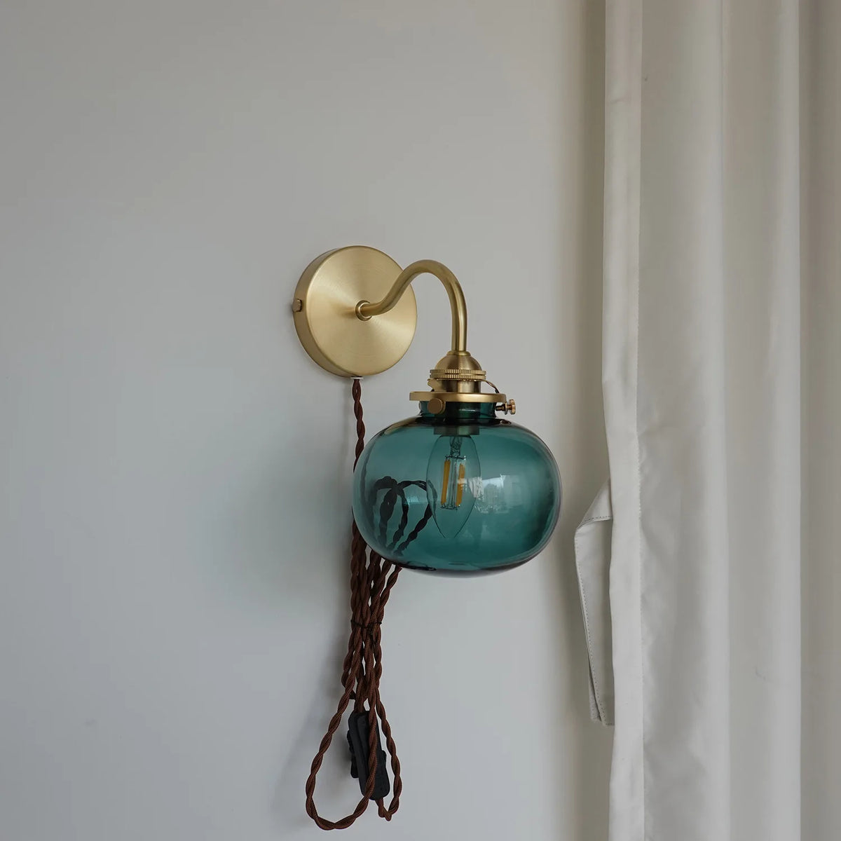 Iwhd Little Glass Ball Led Wall Light Fixtures