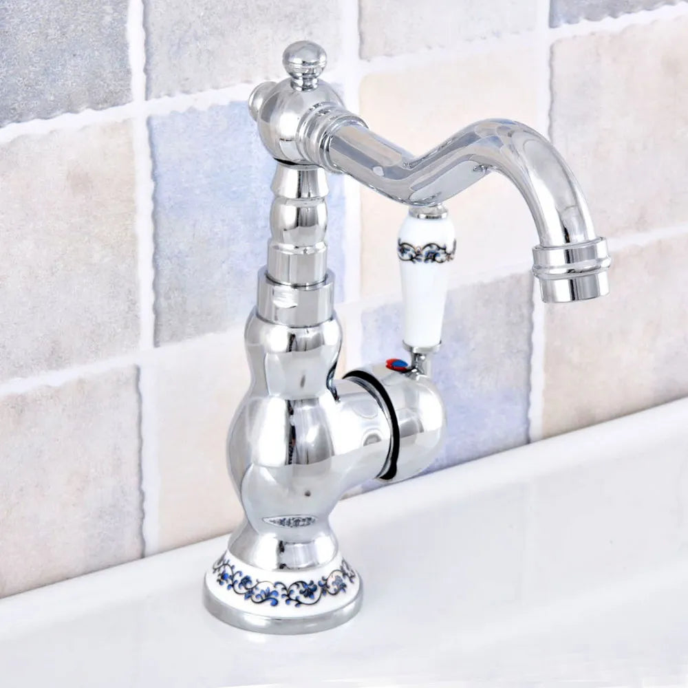 Polished Chrome Basin Sink Faucet Bathroom Basin Mixer