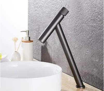 Tuqiu Basin Faucet Bathroom Lever Cold Brass Water