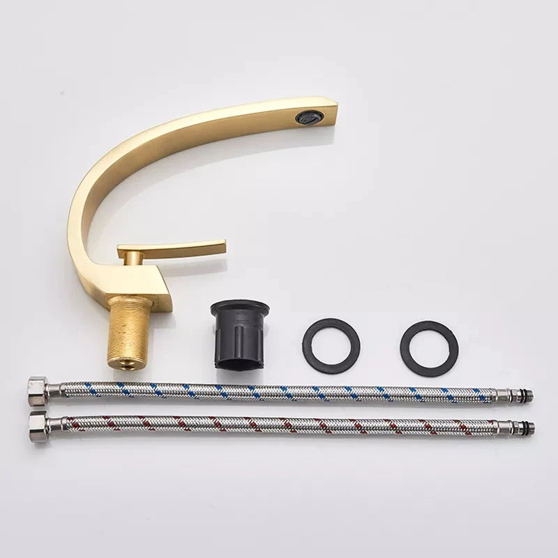Bathroom Basin Faucet Deck Mount Washing Sink Cold
