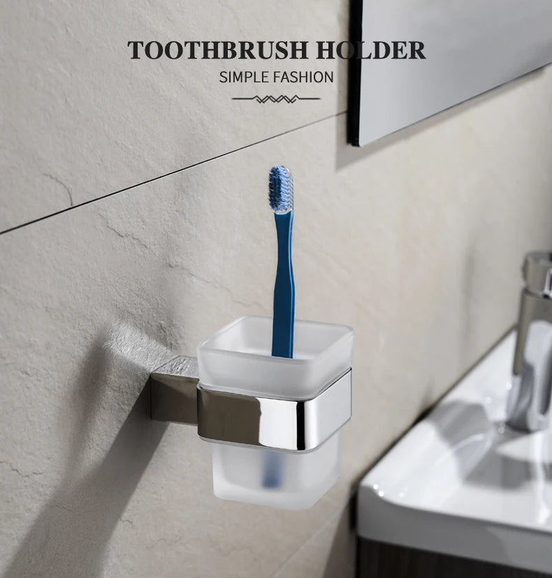 Stainless Steel Bathroom Wall Shelf Towel Bar Rack