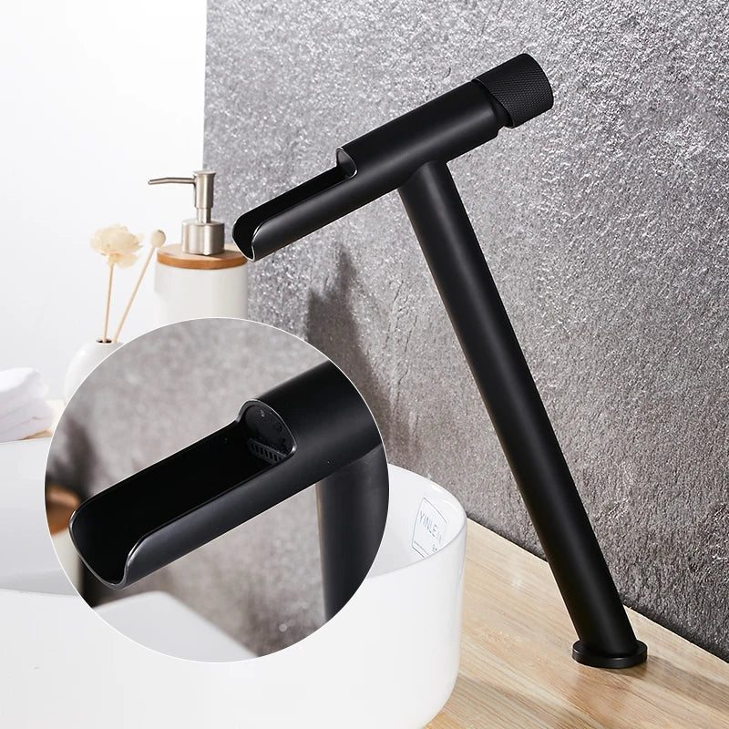 Tuqiu Basin Faucet Bathroom Lever Cold Brass Water