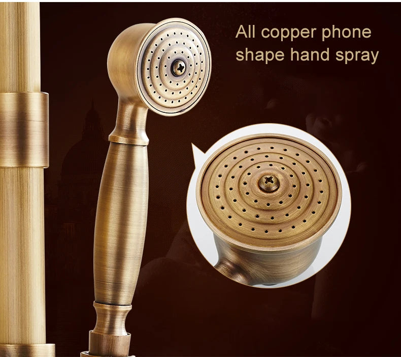 Rain Shower Bidet Spray Faucet Antique Bronze Finished