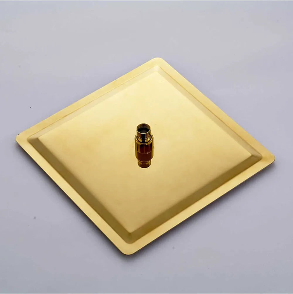 Rozin Golden Shower 8/10/12 Square Rainfall Shower Faucet