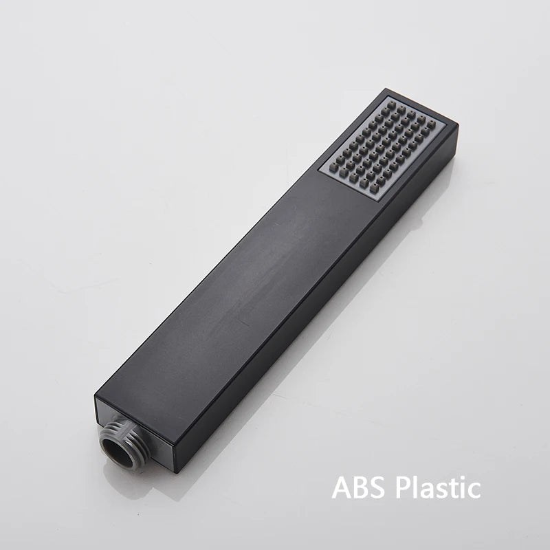 Rozin Matte Black Thermostatic Shower Faucet Wall Mount