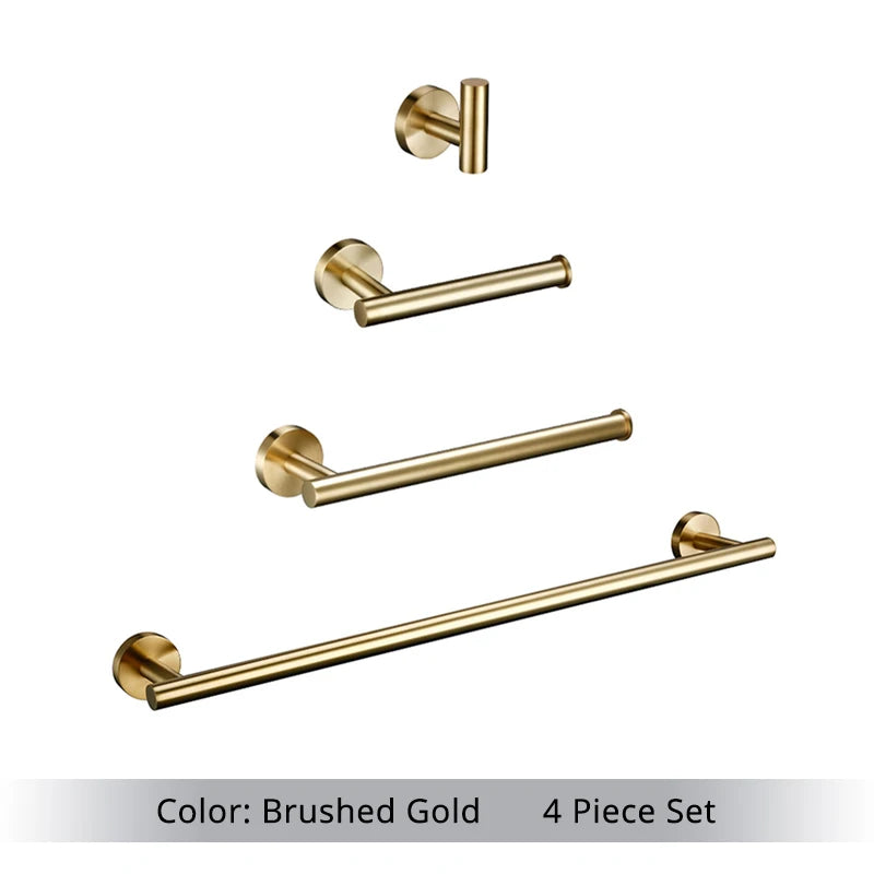 Brushed Gold Bathroom - Wall Mount Hand Towel