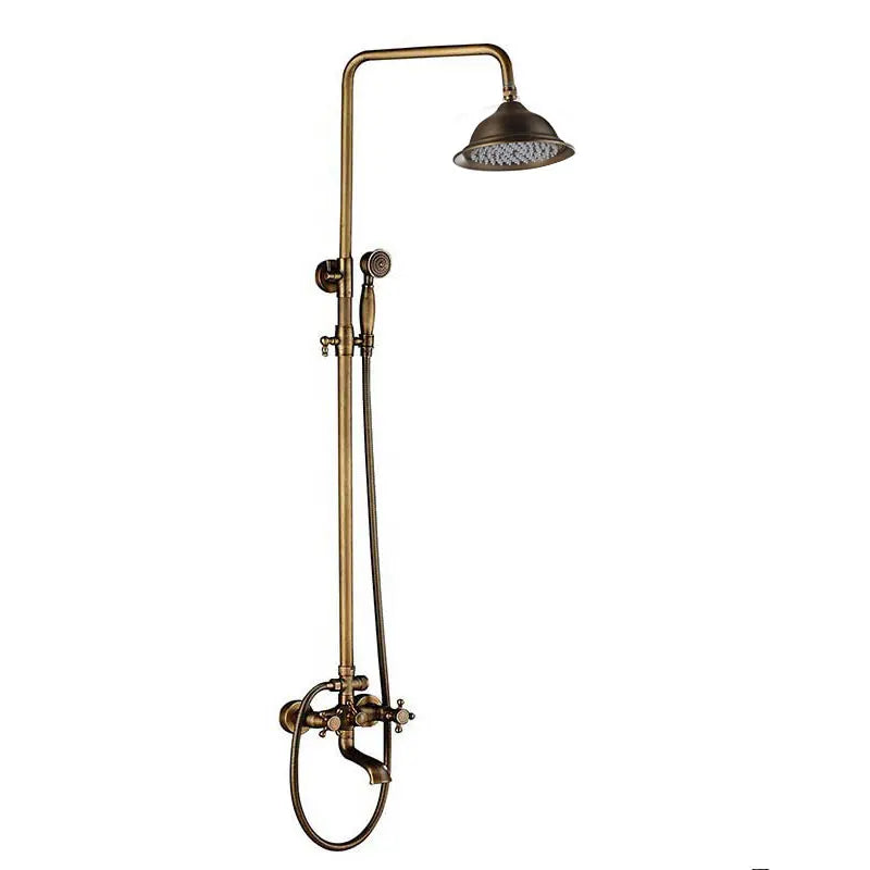 Classic Antique Brass Bathroom Shower Faucet Bathtub Shower