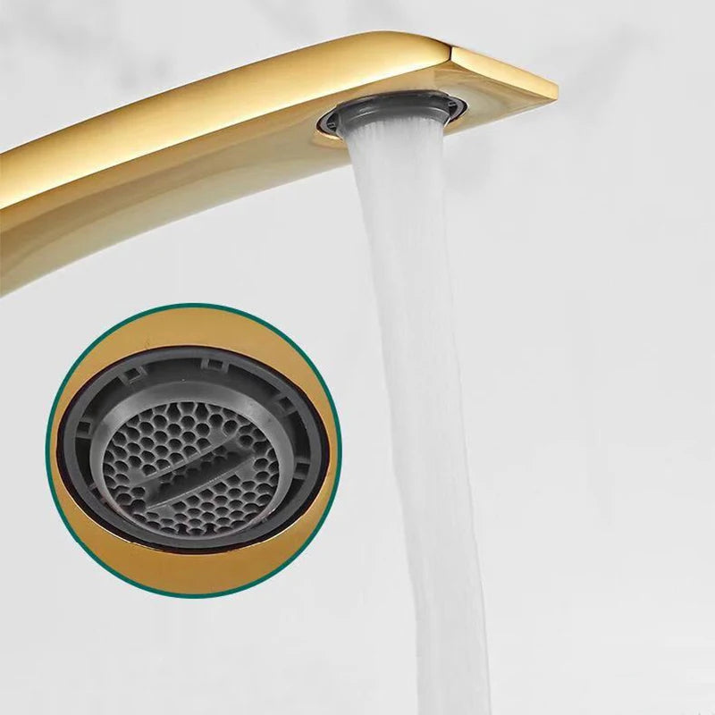 Bathroom Basin Faucet Deck Mount Washing Sink Cold