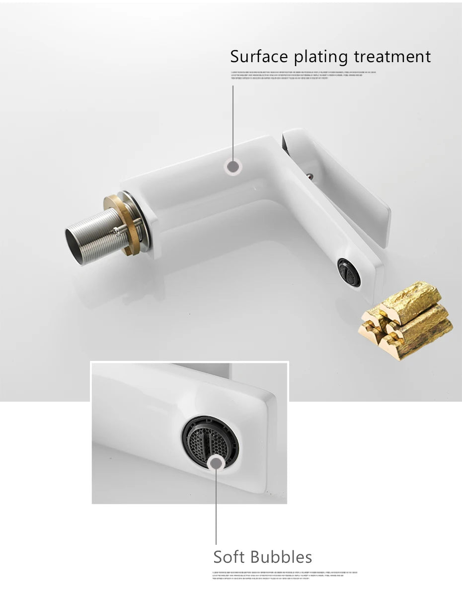 Basin Faucet Bathroom Sink Faucet Handle Hole Chrome