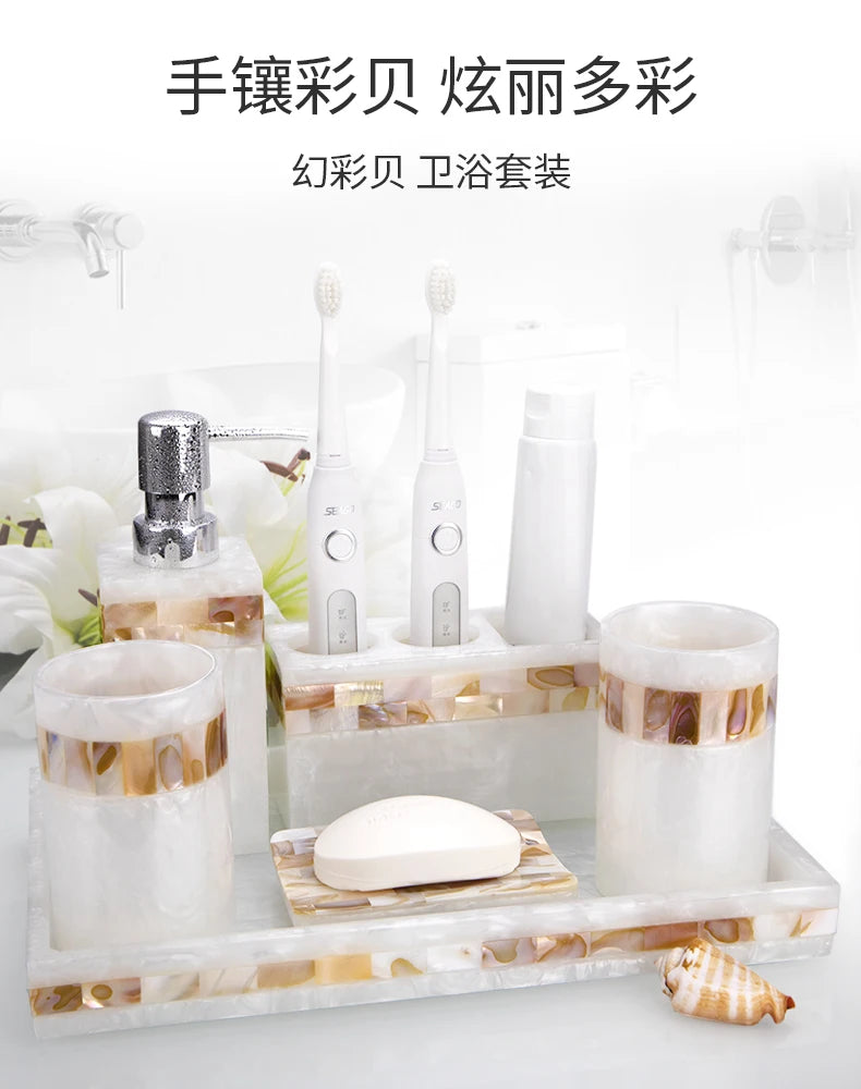 Natural Color Resin Toothbrush Bathroom Toilet Cup