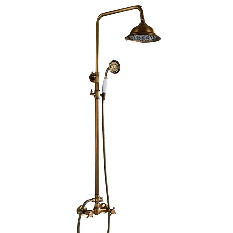Classic Antique Brass Bathroom Shower Faucet Bathtub Shower