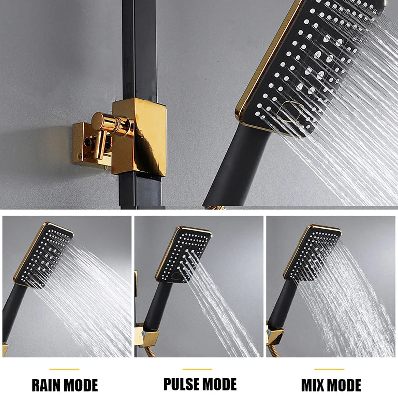 Cold Shower System Bathroom Led Digital Shower Wall