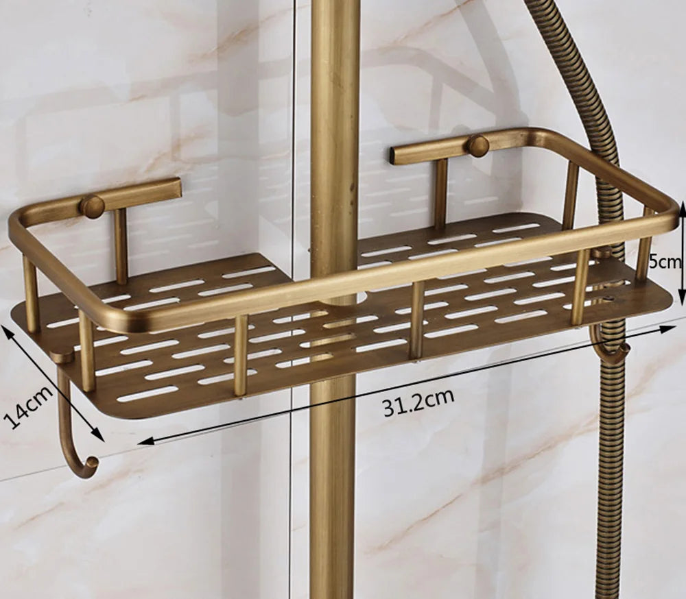 Poiqihy Antique Shower Wall Bathroom Bath Shower Faucet