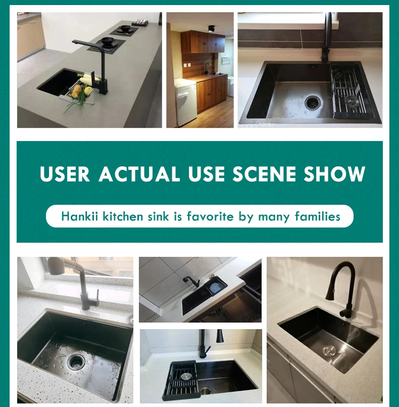 304 Stainless Steel Sink Multiple Size Bowl Undermount