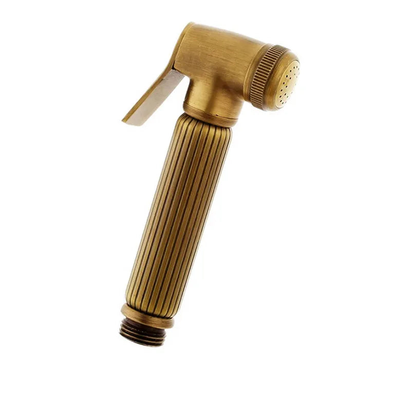 Antique Brass Handheld Bidet Spray Shower Copper Bidet