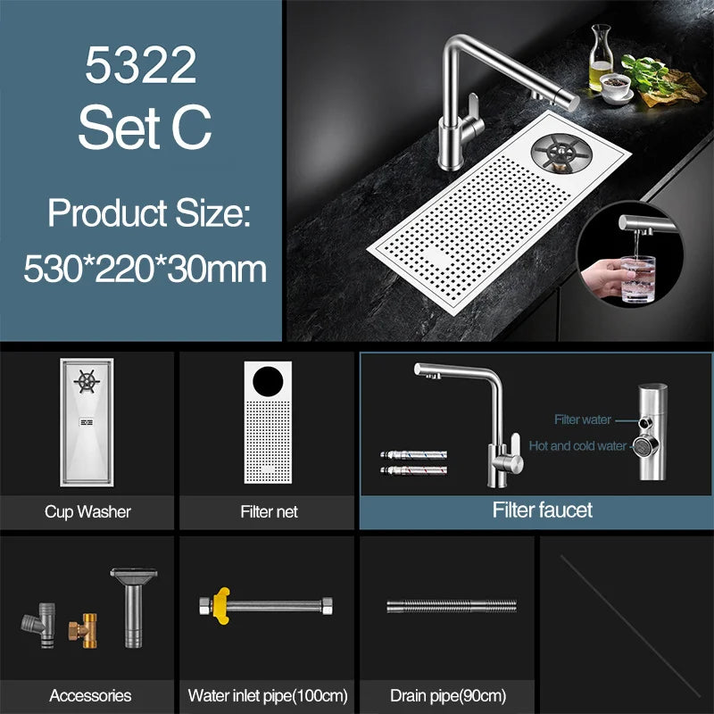 Asras Cup Washer Bar Counter Sink 304 Stainless