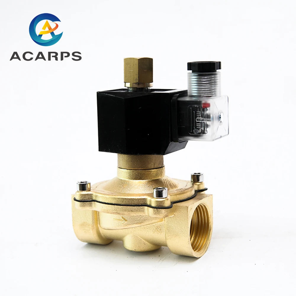 3/8 1/2 1-1/2 Brass Normally Open Solenoid Valve