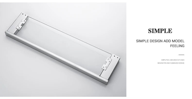 Stainless Steel Bathroom Wall Shelf Towel Bar Rack