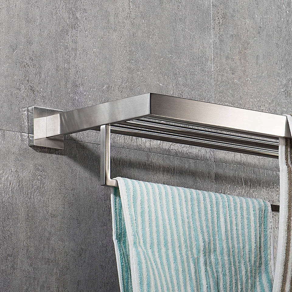 Stainless Steel Bathroom Brushed Nickel Towel Rack Toilet