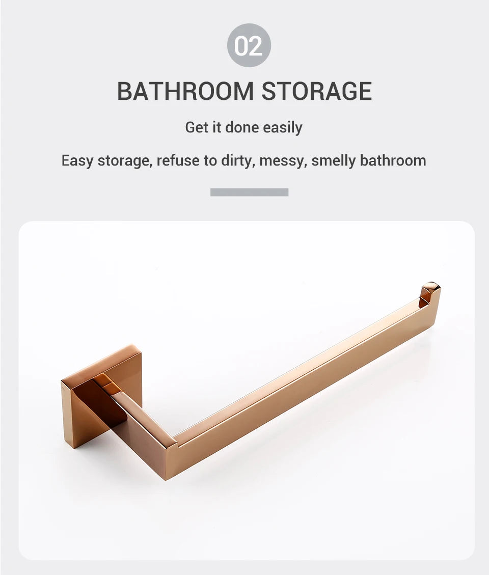 Bagnolux Rose Gold Stainless Steel Beautiful Wall Hook