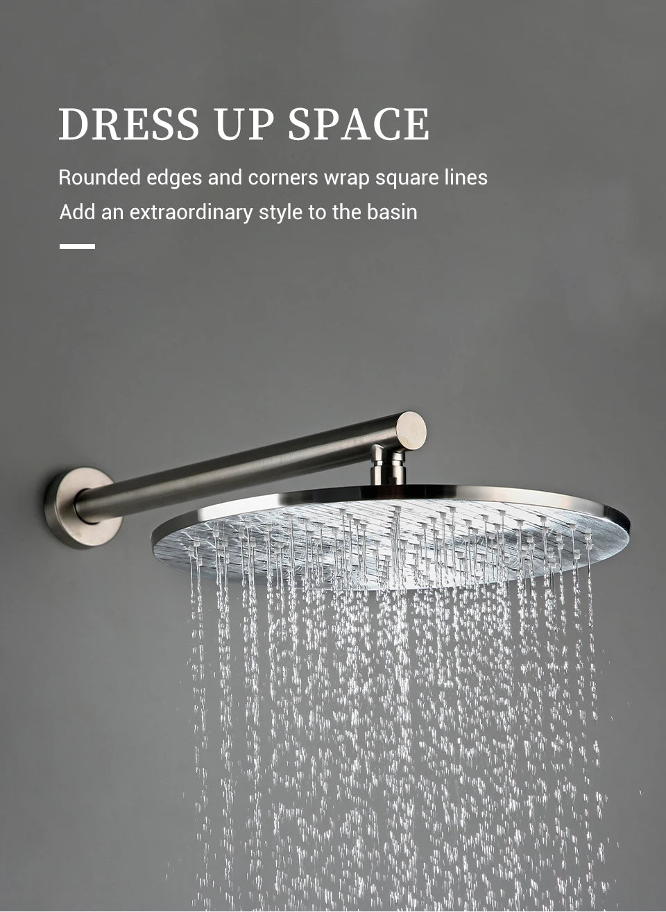 Bagnolux Shower Brass Drawing Concealed Wall Hanging Top