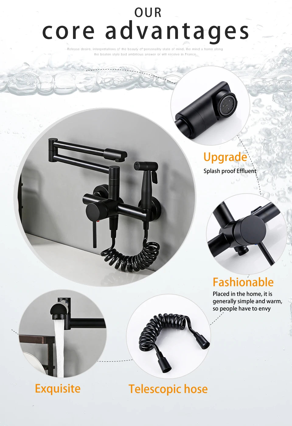 High Quality Solid Brass Deck Mounted Spray Gun