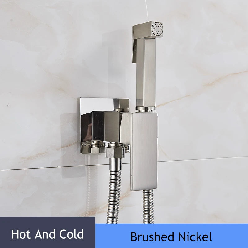 Matte Black Hygienic Showers Mixer Faucet Cold Water