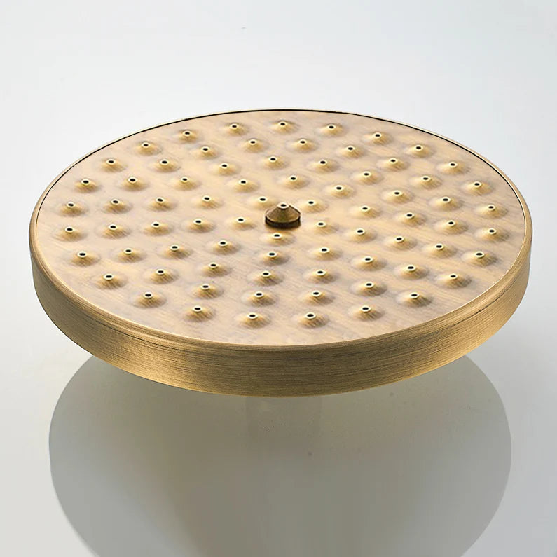 Antique Brass Bathroom Hand Shower Head Inch Round