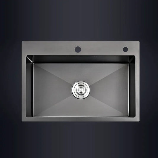 Black Sink Above Counter Or Undermount Vegetable Washing