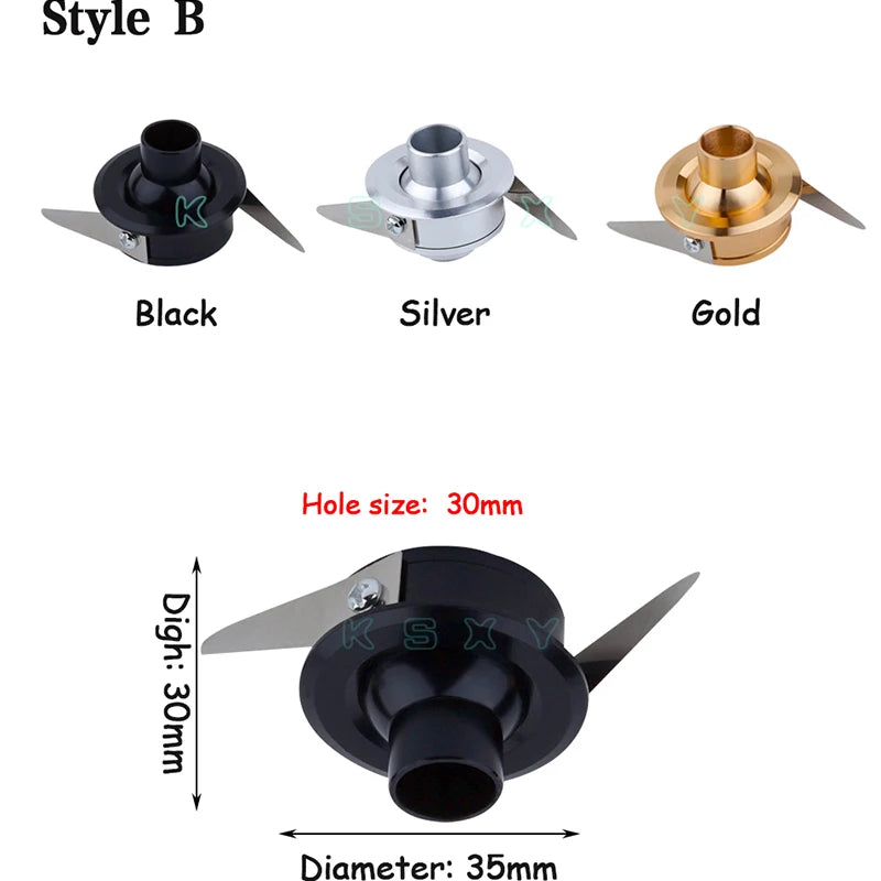 Silvery/Black/Golden Mini Led Downlights 1w 3w 100v-240v 12v