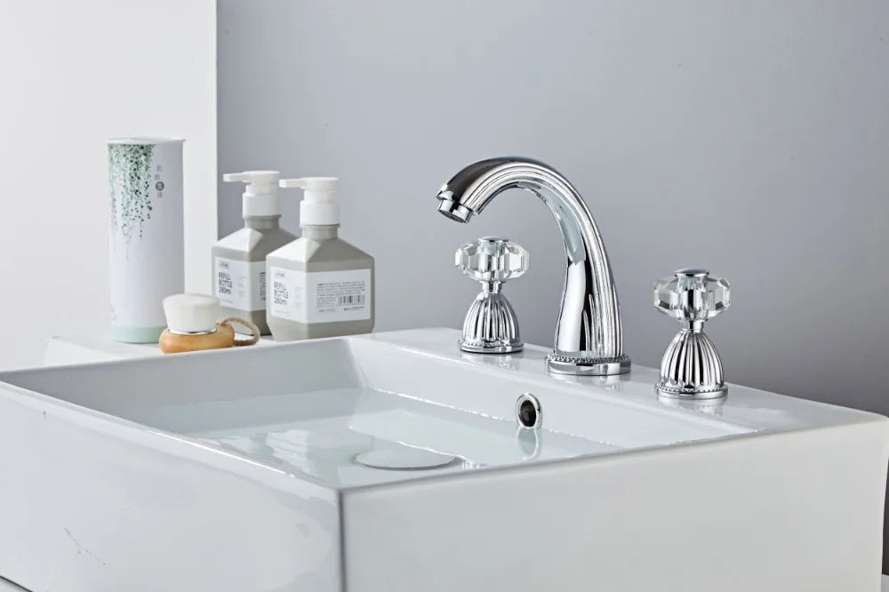 Basin Faucets Gold Brass Modern Bathroom Sink Faucet