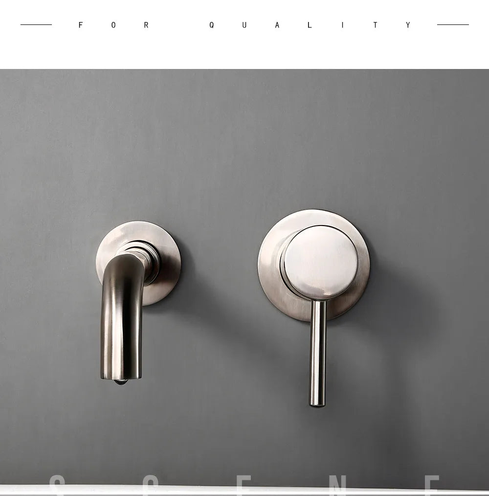Bagnolux Ronda Stainless Steel Solid Brass Trim Taps